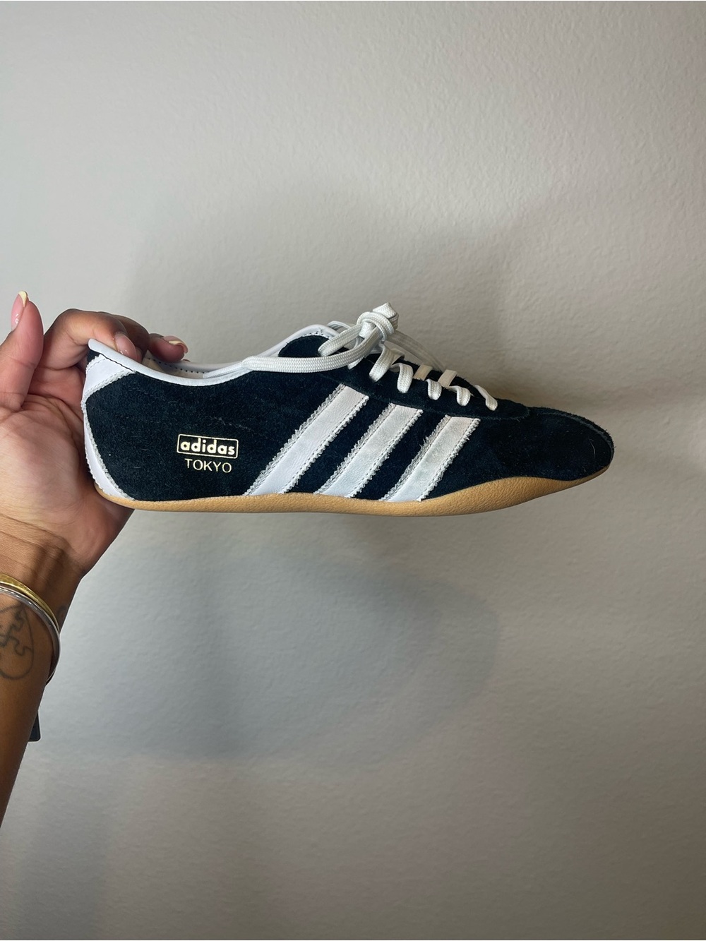 adidas Tokyo Black & White Low-Profile Sneakers - Picture 14 of 16